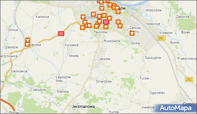 mapa Jaczów, Jaczów na mapie Targeo