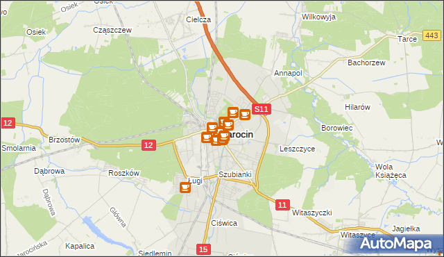 mapa Jarocin, Jarocin na mapie Targeo