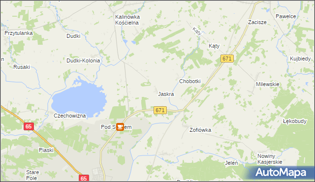 mapa Jaskra, Jaskra na mapie Targeo