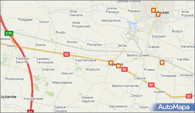 mapa Kręcieszki, Kręcieszki na mapie Targeo