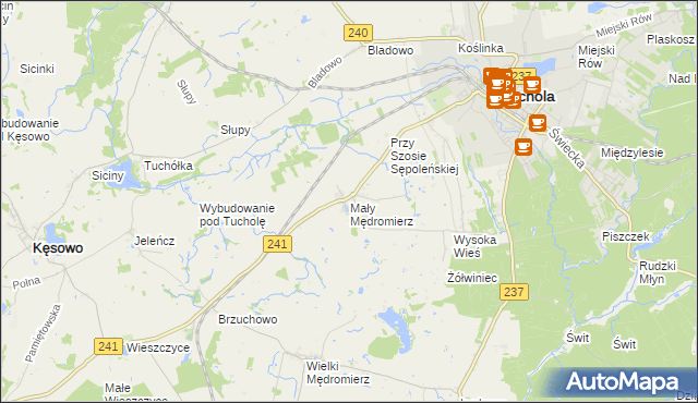 mapa Mały Mędromierz, Mały Mędromierz na mapie Targeo