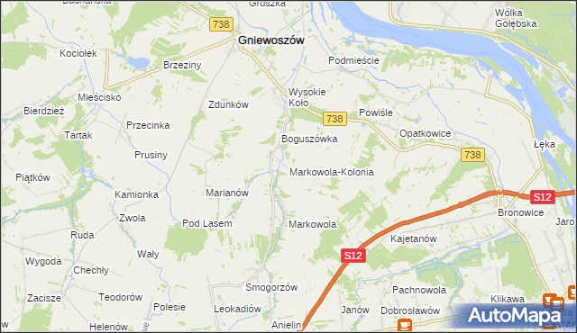 mapa Markowola-Kolonia, Markowola-Kolonia na mapie Targeo