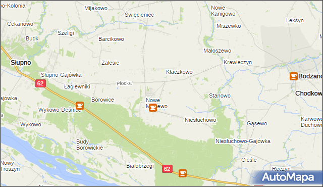 mapa Miszewo Murowane, Miszewo Murowane na mapie Targeo