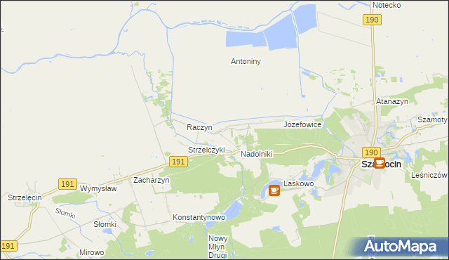 mapa Nałęcza, Nałęcza na mapie Targeo