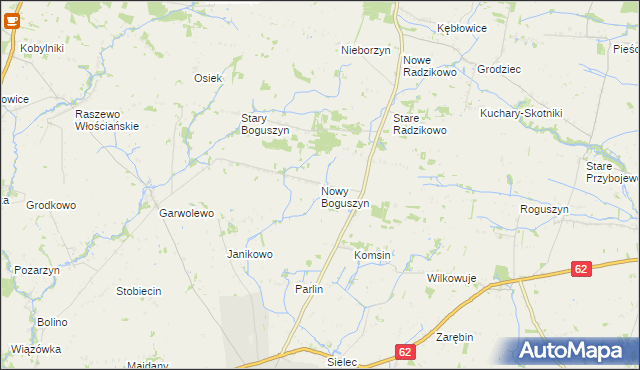 mapa Nowy Boguszyn, Nowy Boguszyn na mapie Targeo