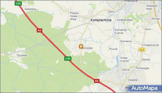 mapa Ochodze, Ochodze na mapie Targeo