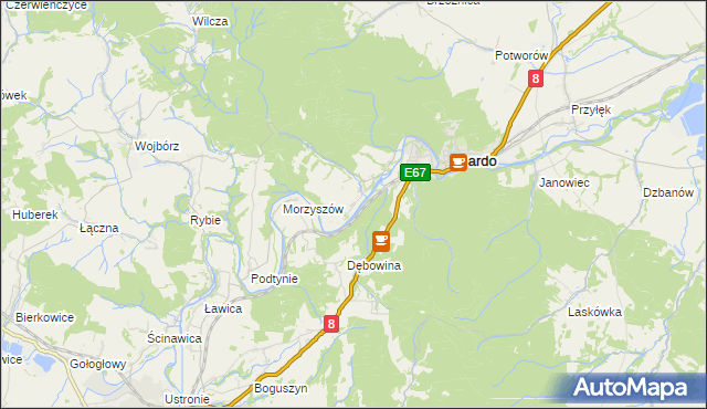 mapa Opolnica, Opolnica na mapie Targeo