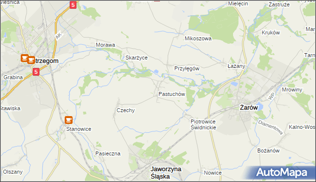 mapa Pastuchów, Pastuchów na mapie Targeo