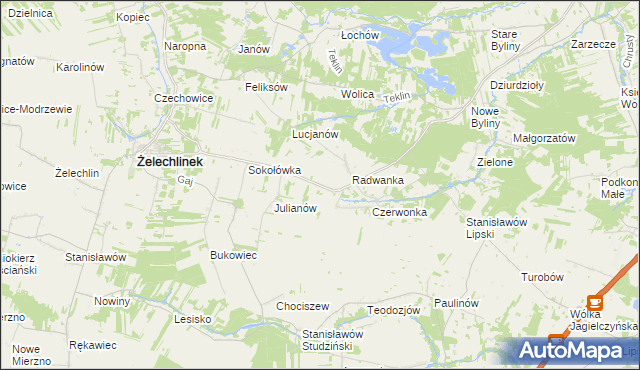 mapa Petrynów, Petrynów na mapie Targeo