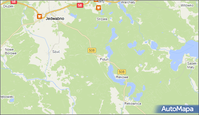 mapa Piduń, Piduń na mapie Targeo