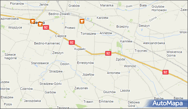 mapa Plecka Dąbrowa, Plecka Dąbrowa na mapie Targeo