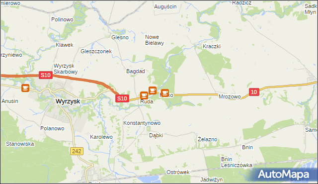 mapa Pólko gmina Sadki, Pólko gmina Sadki na mapie Targeo