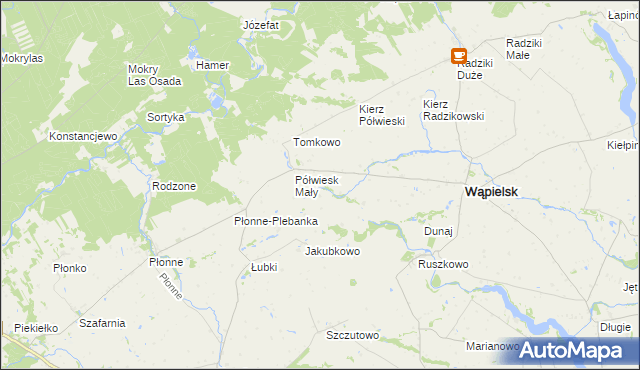 mapa Półwiesk Duży, Półwiesk Duży na mapie Targeo