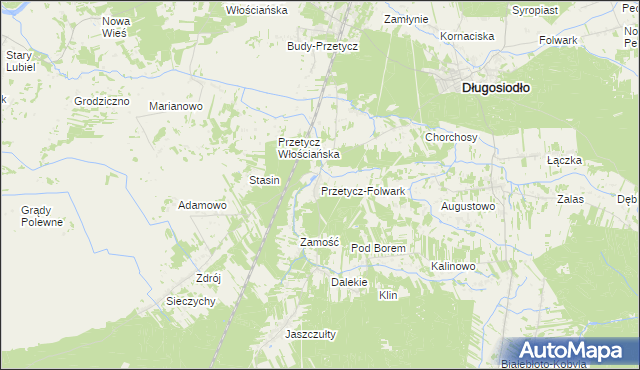 mapa Przetycz-Folwark, Przetycz-Folwark na mapie Targeo