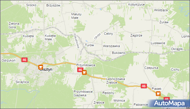 mapa Przymiłowice-Podgrabie, Przymiłowice-Podgrabie na mapie Targeo