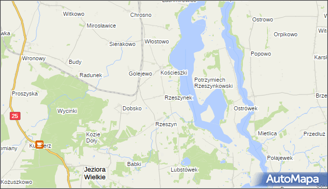 mapa Rzeszynek, Rzeszynek na mapie Targeo