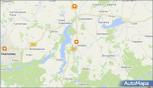 mapa Siwiałka, Siwiałka na mapie Targeo