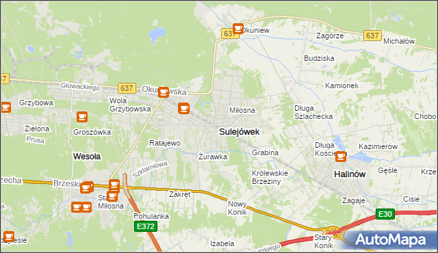 mapa Sulejówek, Sulejówek na mapie Targeo