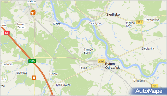 mapa Tarnów Bycki, Tarnów Bycki na mapie Targeo