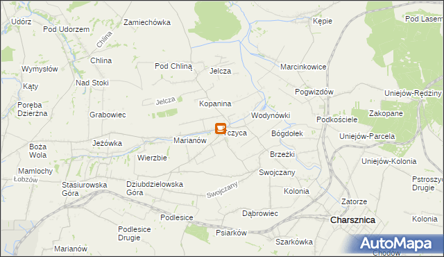 mapa Tczyca, Tczyca na mapie Targeo