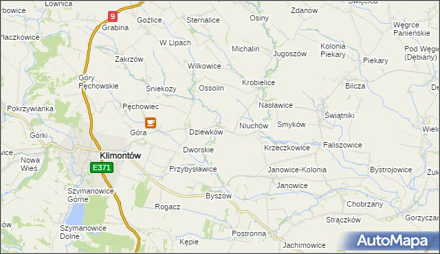 mapa Węgrce Szlacheckie, Węgrce Szlacheckie na mapie Targeo