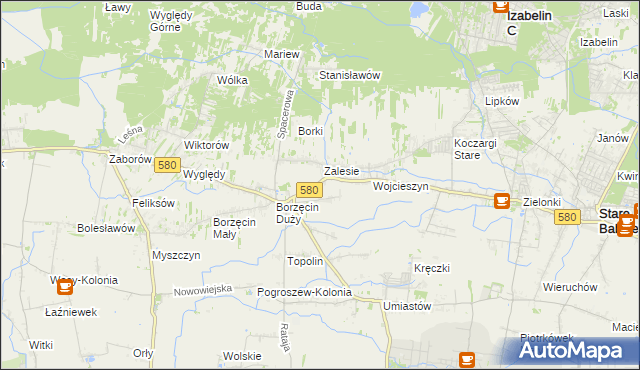 mapa Wierzbin, Wierzbin na mapie Targeo