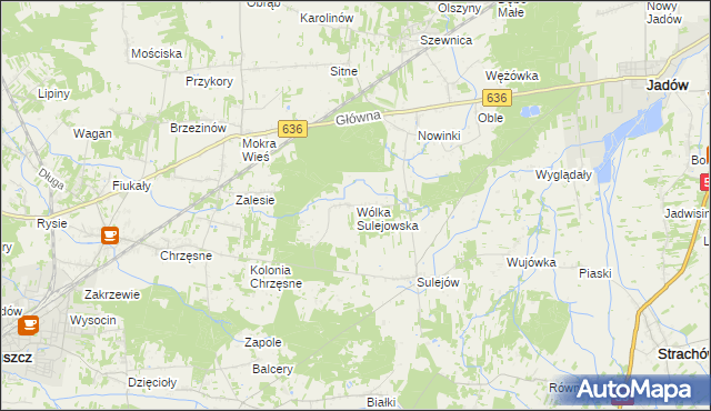 mapa Wólka Sulejowska, Wólka Sulejowska na mapie Targeo