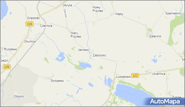 mapa Zaborsko, Zaborsko na mapie Targeo