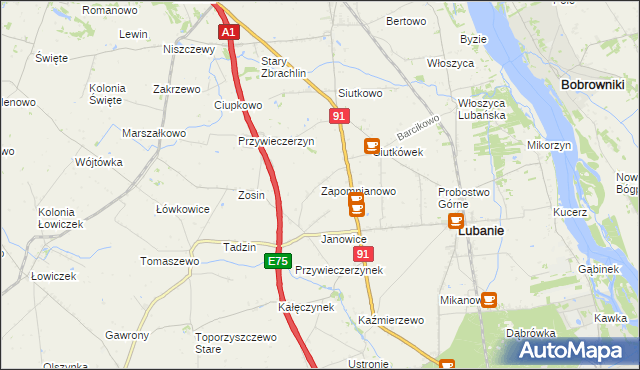 mapa Zapomnianowo, Zapomnianowo na mapie Targeo