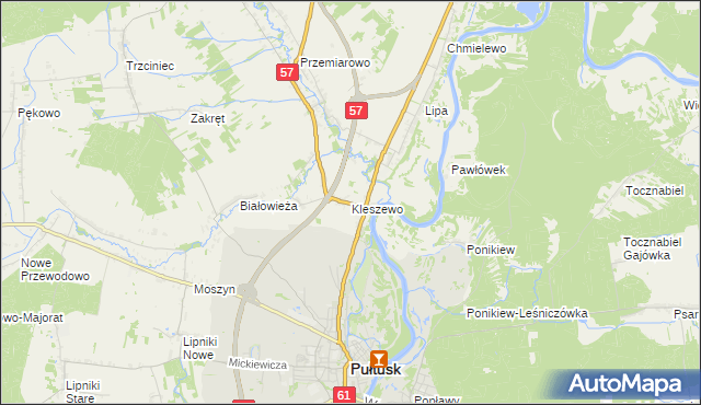 mapa Kleszewo, Kleszewo na mapie Targeo