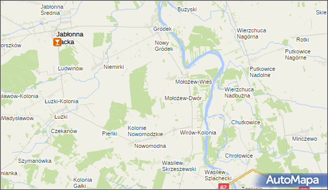 mapa Mołożew-Dwór, Mołożew-Dwór na mapie Targeo