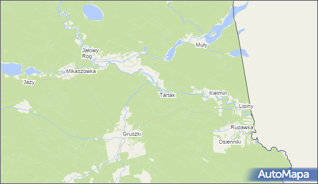 mapa Tartak gmina Płaska, Tartak gmina Płaska na mapie Targeo