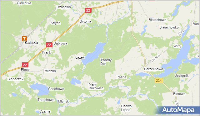 mapa Twardy Dół, Twardy Dół na mapie Targeo