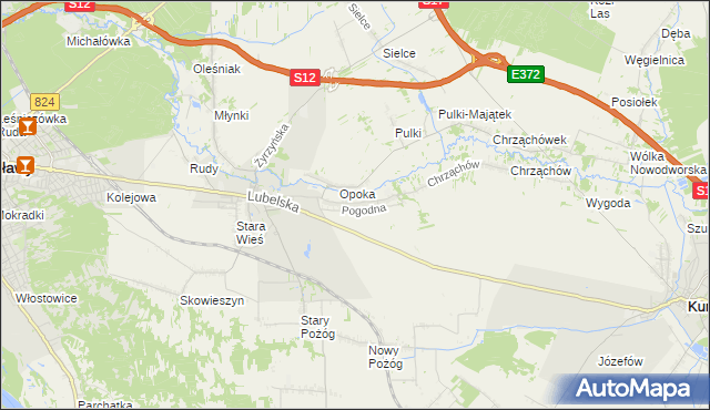 mapa Witowice gmina Końskowola, Witowice gmina Końskowola na mapie Targeo