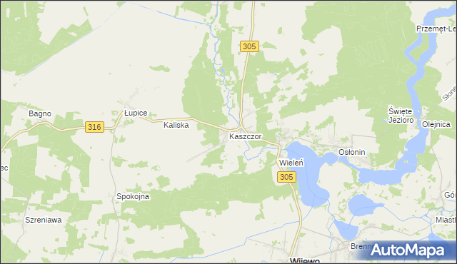 mapa Kaszczor, Kaszczor na mapie Targeo