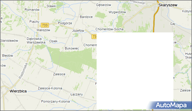 mapa Stanisławów gmina Skaryszew, Stanisławów gmina Skaryszew na mapie Targeo