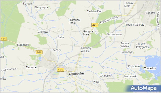 mapa Tarchały Wielkie, Tarchały Wielkie na mapie Targeo