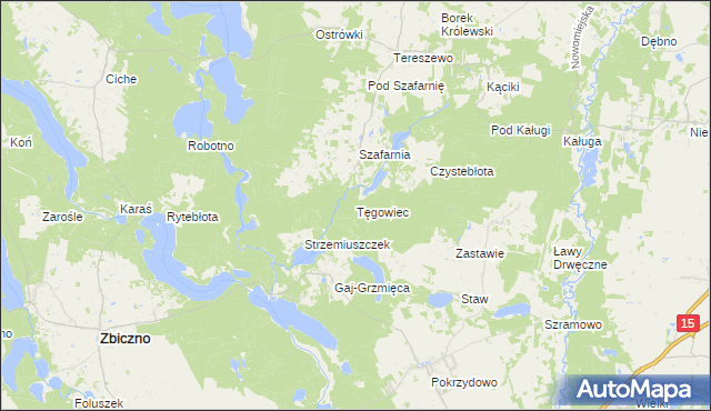 mapa Tęgowiec, Tęgowiec na mapie Targeo