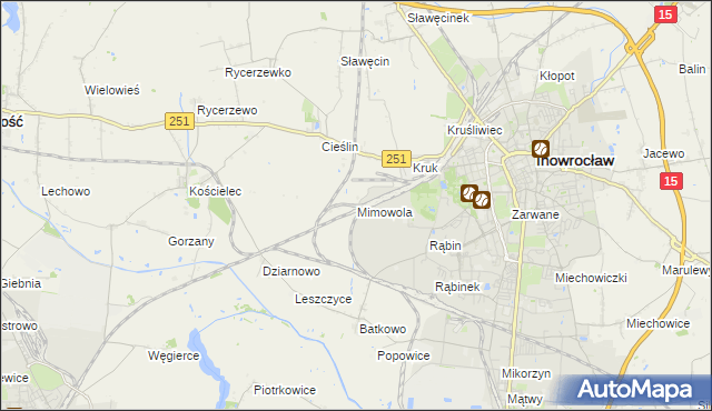 mapa Mimowola, Mimowola na mapie Targeo