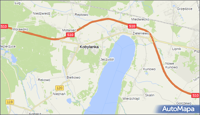 mapa Jęczydół, Jęczydół na mapie Targeo