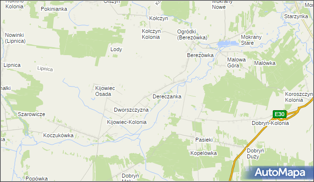 mapa Nowosiółki gmina Zalesie, Nowosiółki gmina Zalesie na mapie Targeo