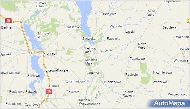 mapa Przewóz gmina Piotrków Kujawski, Przewóz gmina Piotrków Kujawski na mapie Targeo