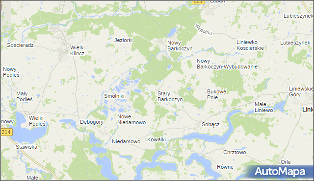 mapa Stary Barkoczyn, Stary Barkoczyn na mapie Targeo