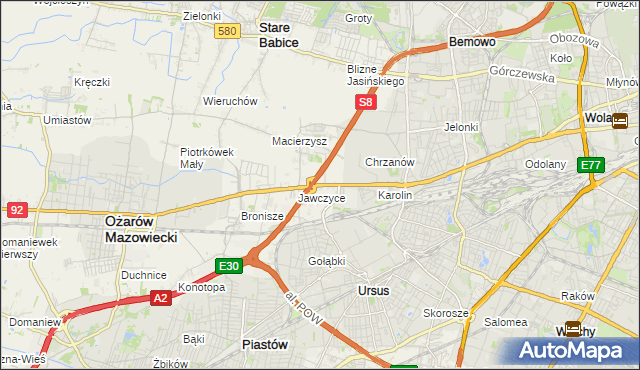 mapa Mory gmina Ożarów Mazowiecki, Mory gmina Ożarów Mazowiecki na mapie Targeo