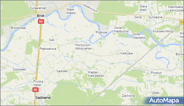 mapa Morzyczyn-Włóki, Morzyczyn-Włóki na mapie Targeo