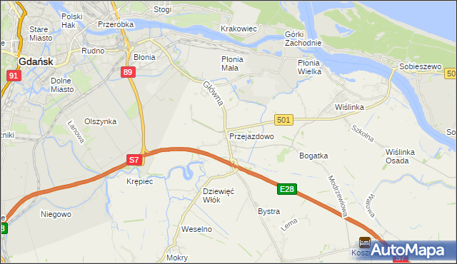 mapa Przejazdowo, Przejazdowo na mapie Targeo