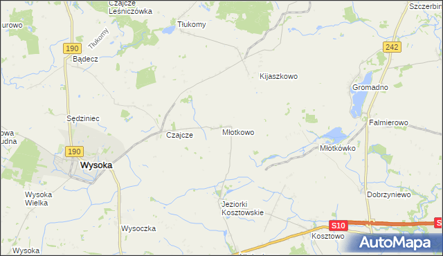 mapa Młotkowo, Młotkowo na mapie Targeo