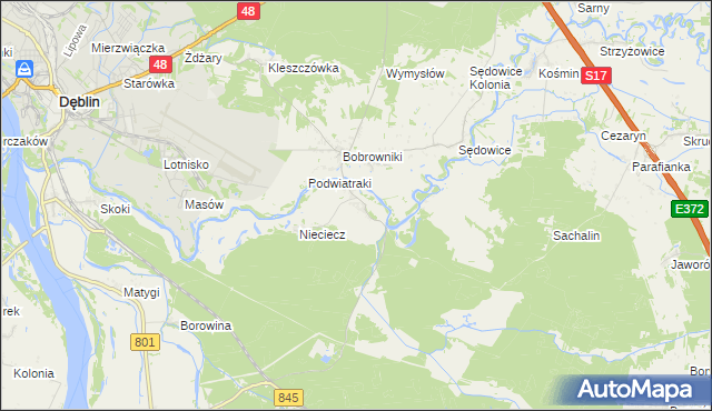 mapa Niebrzegów, Niebrzegów na mapie Targeo