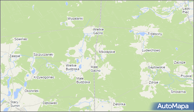 mapa Siwe Bagno, Siwe Bagno na mapie Targeo