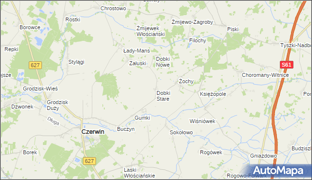 mapa Dobki Stare, Dobki Stare na mapie Targeo